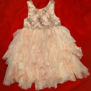 Pink Flower Girl Dress